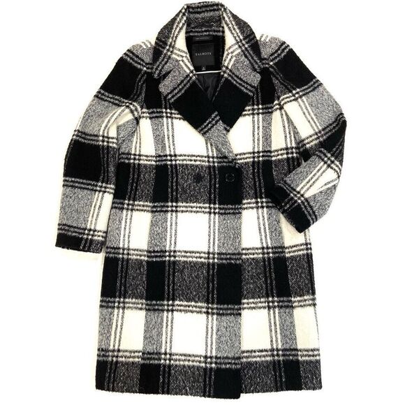 TALBOTS Brushed Wool Blend Coat (oversized Sz M) - Picture 3 of 13